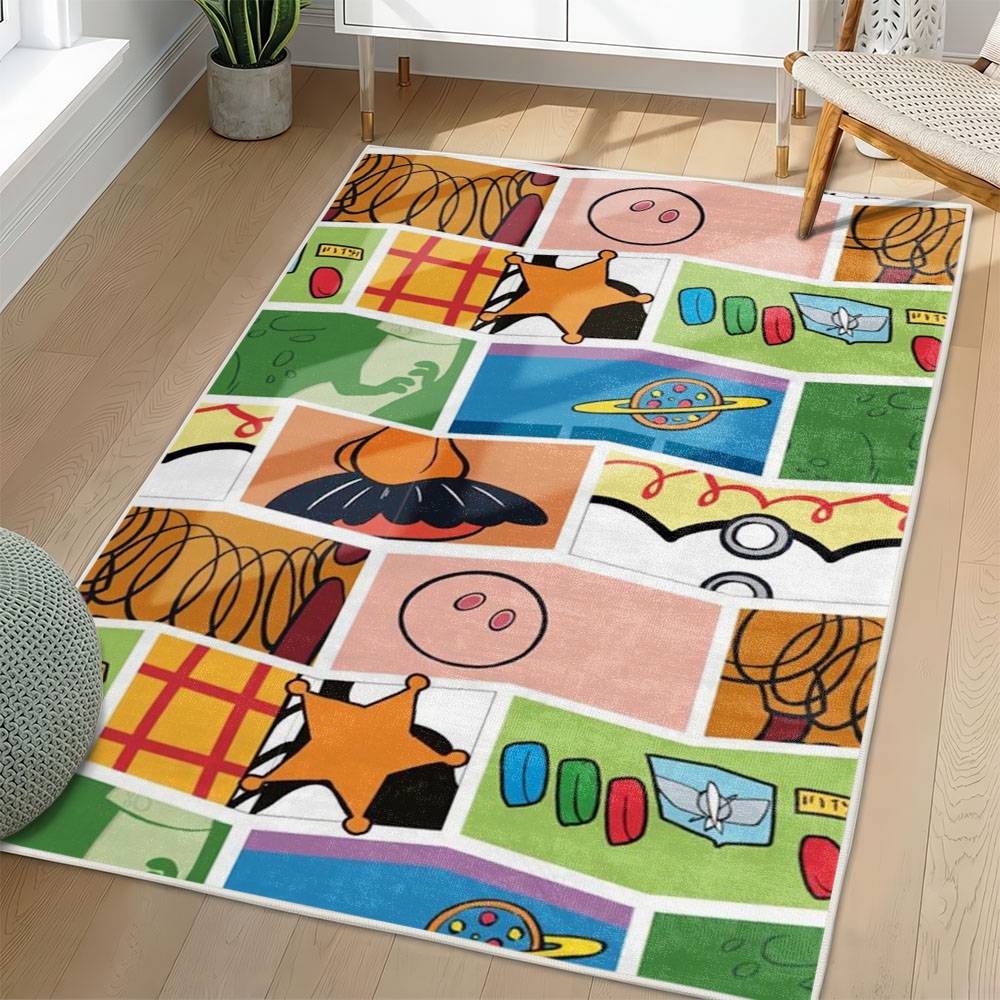 Toy Story Area Rug Non-Slip Cartoon Carpet Home Decor Gift Idea For Fans ATS60