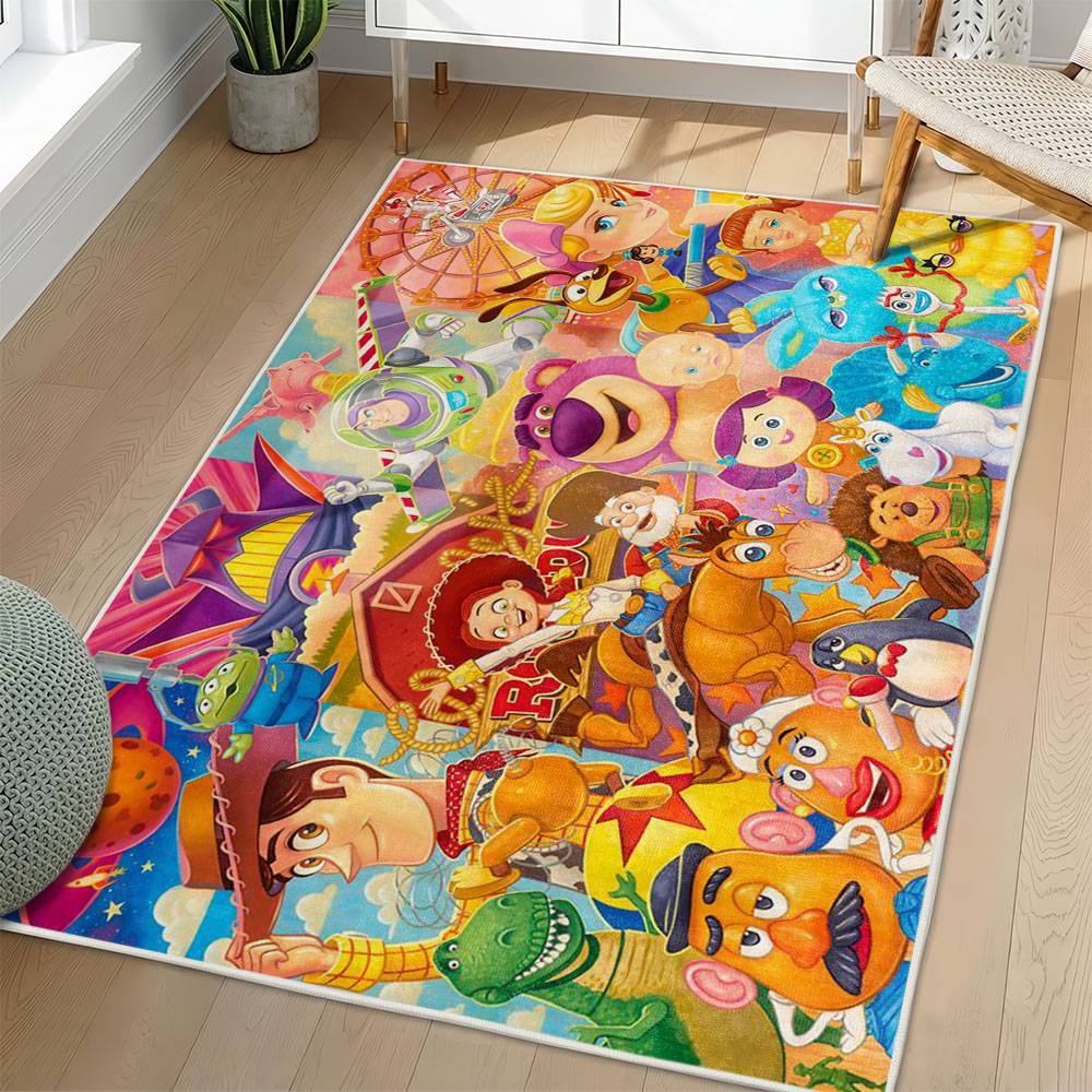 Toy Story Area Rug Non-Slip Cartoon Carpet Home Decor Gift Idea For Fans ATS65