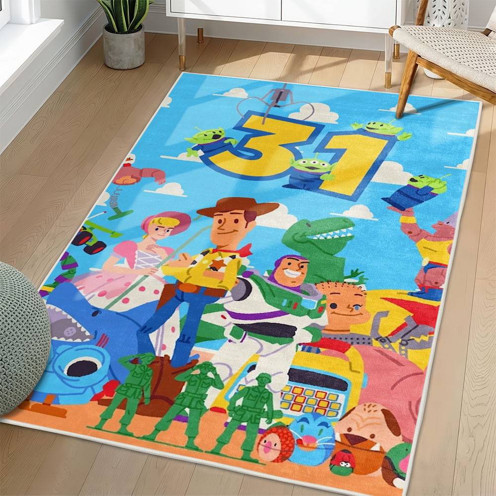 Toy Story Area Rug Non-Slip Cartoon Carpet Home Decor Gift Idea For Fans ATS73
