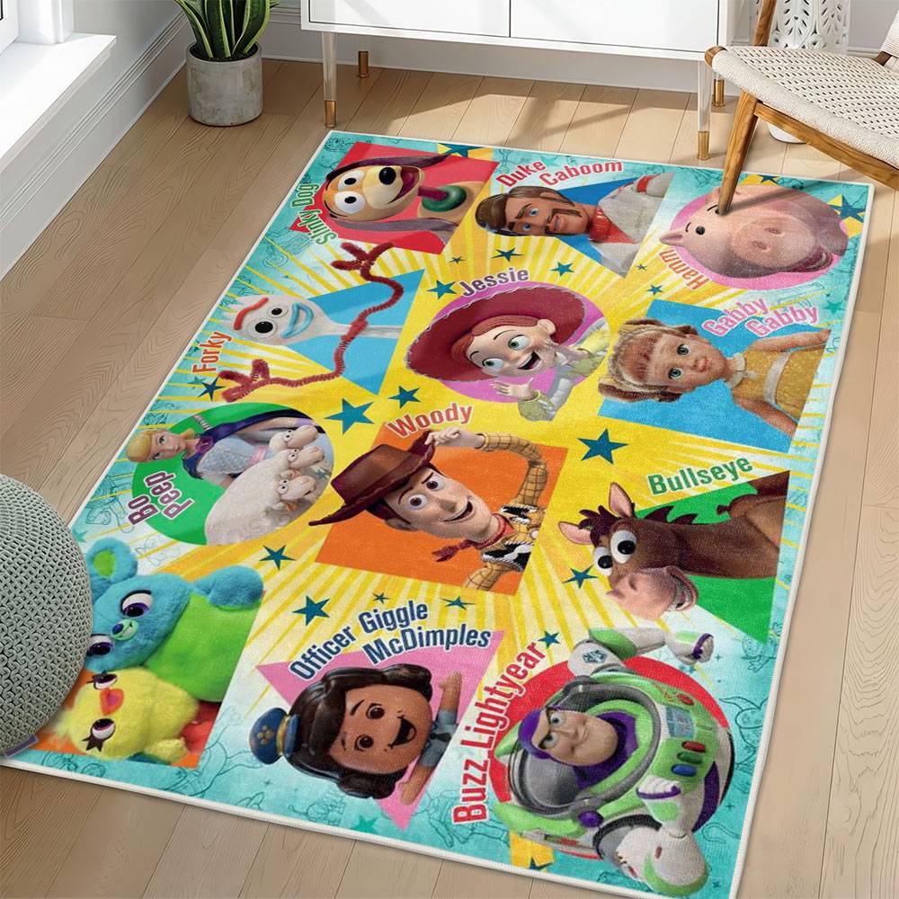 Toy Story Area Rug Non-Slip Cartoon Carpet Home Decor Gift Idea For Fans ATS96