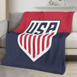 USA 2026 World Cup Fleece Blanket Personalized Soft Plush Soccer Fan Gift WC26FBUS2