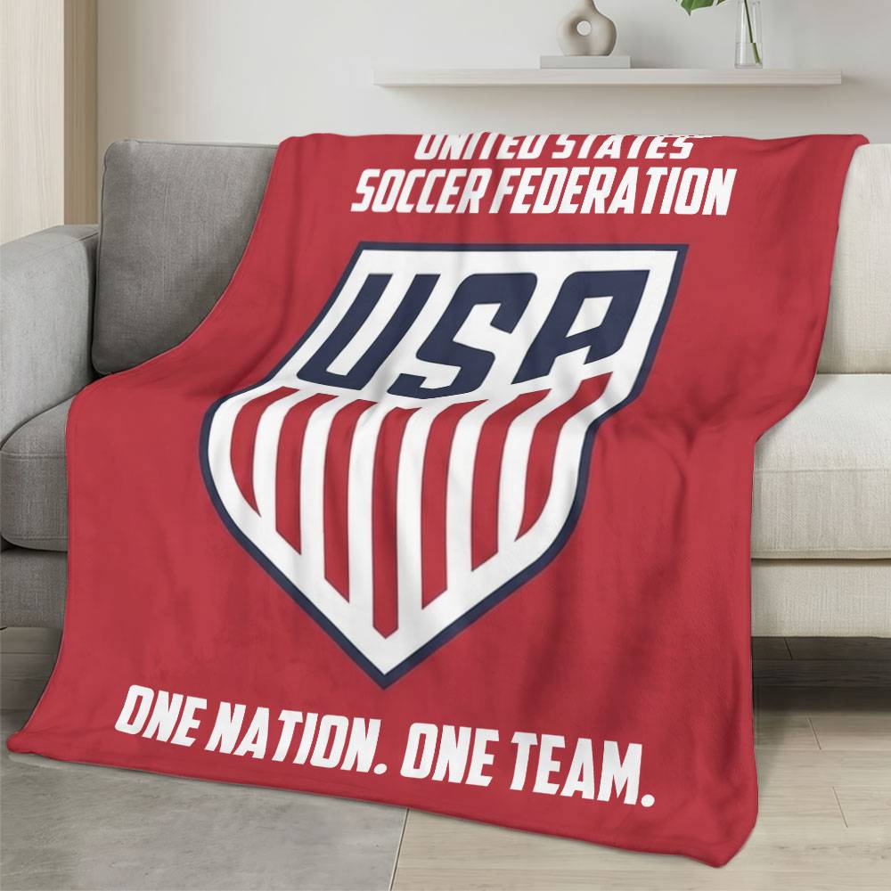 USA 2026 World Cup Fleece Blanket Personalized Soft Plush Soccer Fan Gift WC26FBUS29