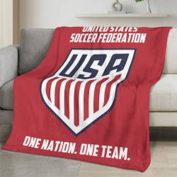 USA 2026 World Cup Fleece Blanket Personalized Soft Plush Soccer Fan Gift WC26FBUS29