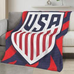 USA 2026 World Cup Fleece Blanket Personalized Soft Plush Soccer Fan Gift WC26FBUS30