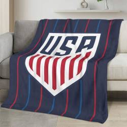 USA 2026 World Cup Fleece Blanket Personalized Soft Plush Soccer Fan Gift WC26FBUS43