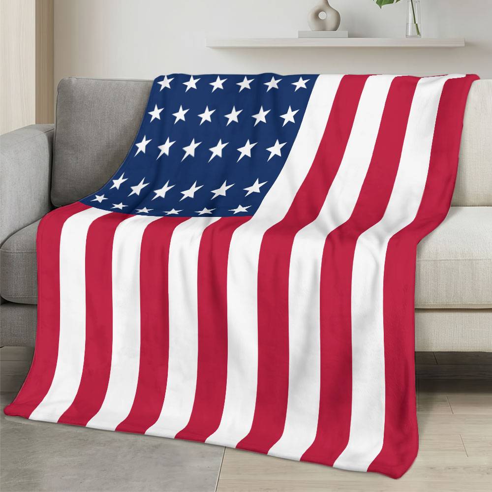 USA 2026 World Cup Fleece Blanket Personalized Soft Plush Soccer Fan Gift WC26FBUS49