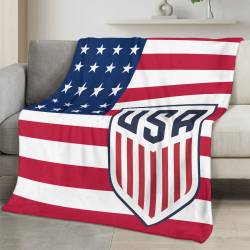USA 2026 World Cup Fleece Blanket Personalized Soft Plush Soccer Fan Gift WC26FBUS50
