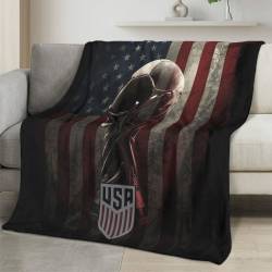 USA 2026 World Cup Fleece Blanket Personalized Soft Plush Soccer Fan Gift WC26FBUS54