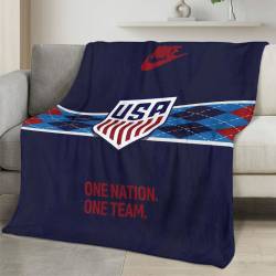 USA 2026 World Cup Fleece Blanket Personalized Soft Plush Soccer Fan Gift WC26FBUS55