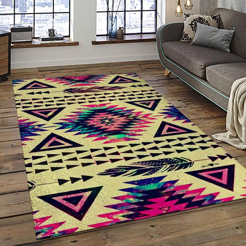 Aztec Southwestern Geometric Shape Pattern Carpet Area Rug Best Gift For Home Decor Event Gift ASG100