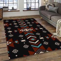 Aztec Southwestern Geometric Shape Pattern Carpet Area Rug Best Gift For Home Decor Event Gift ASG105