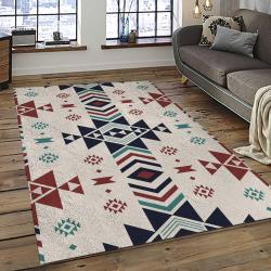 Aztec Southwestern Geometric Shape Pattern Carpet Area Rug Best Gift For Home Decor Event Gift ASG106
