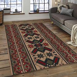 Aztec Southwestern Geometric Shape Pattern Carpet Area Rug Best Gift For Home Decor Event Gift ASG109