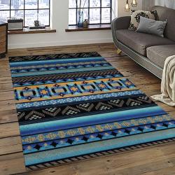 Aztec Southwestern Geometric Shape Pattern Carpet Area Rug Best Gift For Home Decor Event Gift ASG113