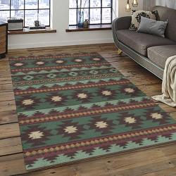 Aztec Southwestern Geometric Shape Pattern Carpet Area Rug Best Gift For Home Decor Event Gift ASG117
