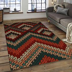 Aztec Southwestern Geometric Shape Pattern Carpet Area Rug Best Gift For Home Decor Event Gift ASG17
