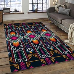 Aztec Southwestern Geometric Shape Pattern Carpet Area Rug Best Gift For Home Decor Event Gift ASG41