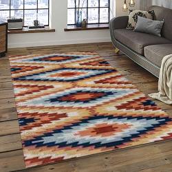 Aztec Southwestern Geometric Shape Pattern Carpet Area Rug Best Gift For Home Decor Event Gift ASG55