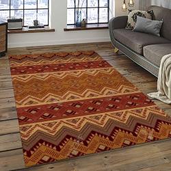 Aztec Southwestern Geometric Shape Pattern Carpet Area Rug Best Gift For Home Decor Event Gift ASG61