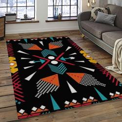 Aztec Southwestern Geometric Shape Pattern Carpet Area Rug Best Gift For Home Decor Event Gift ASG72