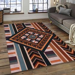 Aztec Southwestern Geometric Shape Pattern Carpet Area Rug Best Gift For Home Decor Event Gift ASG97