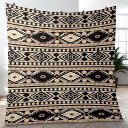 Aztec Southwestern Geometric Shape Pattern Quilt Blanket Best Event Gift For Family And Friends ASQ17