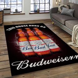 Budweiser American Style Beer Retangle Carpet Area Rug Home Decor Gift Best Present For Friends BW35