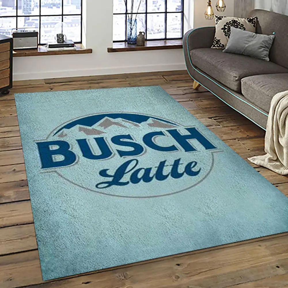 Busch Light Style Living Room Retangle Carpet Area Rug Home Decor Room Decor Gift For Friends BL24