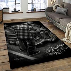 Chicano Cholo Style Living Room Retangle Carpet Area Rug Home Decor Room Decor Gift For Friends CC23