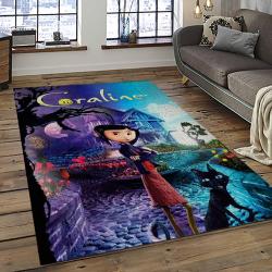 Coraline Fantastic Film Movie Carpet Area Rug Home Decor Halloween Gift Best Present For Friends CR19