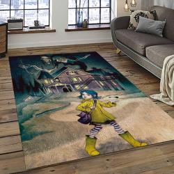 Coraline Fantastic Film Movie Carpet Area Rug Home Decor Halloween Gift Best Present For Friends CR31