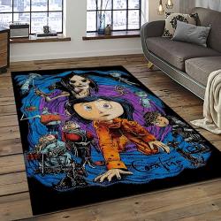 Coraline Fantastic Film Movie Carpet Area Rug Home Decor Halloween Gift Best Present For Friends CR33
