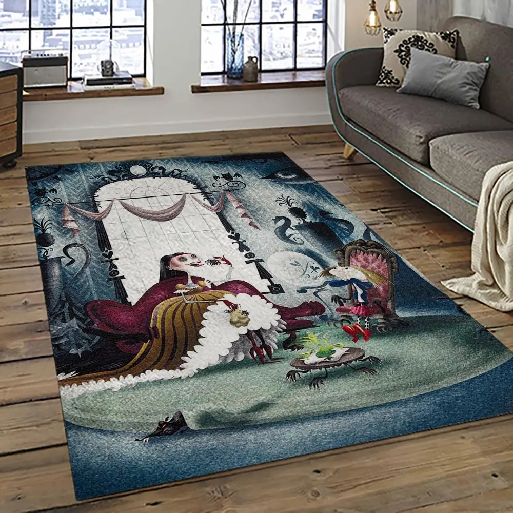 Coraline Fantastic Film Movie Carpet Area Rug Home Decor Halloween Gift Best Present For Friends CR34