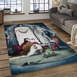 Coraline Fantastic Film Movie Carpet Area Rug Home Decor Halloween Gift Best Present For Friends CR34