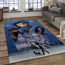 Coraline Fantastic Film Movie Carpet Area Rug Home Decor Halloween Gift Best Present For Friends CR44