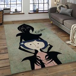 Coraline Fantastic Film Movie Carpet Area Rug Home Decor Halloween Gift Best Present For Friends CR6