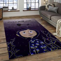 Coraline Fantastic Film Movie Carpet Area Rug Home Decor Halloween Gift Best Present For Friends CR7