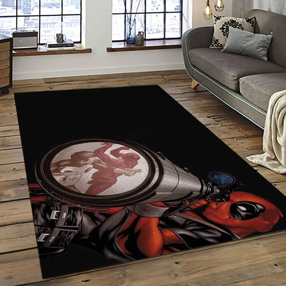 Deadpool Marvel Movie Retangle Carpet Area Rug Home Decor Best Gift For Fan And Friends DP33
