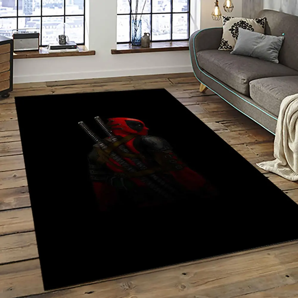 Deadpool Marvel Movie Retangle Carpet Area Rug Home Decor Best Gift For Fan And Friends DP49