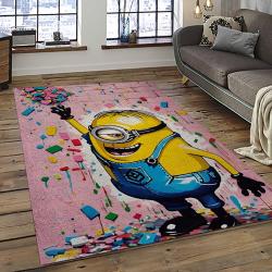 Despicable Me Film Movie Minion Characters Area Rug Home Decor Halloween Gift Best Present For Friends DMM1
