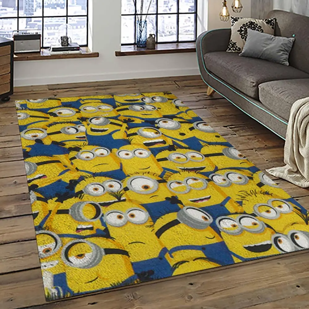 Despicable Me Film Movie Minion Characters Area Rug Home Decor Halloween Gift Best Present For Friends DMM26