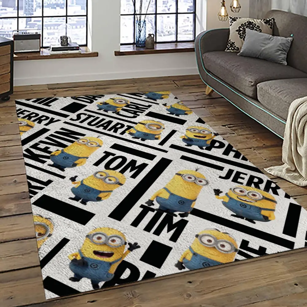 Despicable Me Film Movie Minion Characters Area Rug Home Decor Halloween Gift Best Present For Friends DMM31