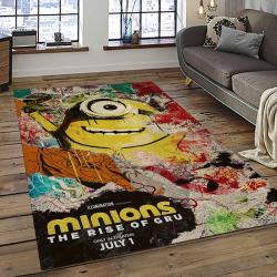 Despicable Me Film Movie Minion Characters Area Rug Home Decor Halloween Gift Best Present For Friends DMM33