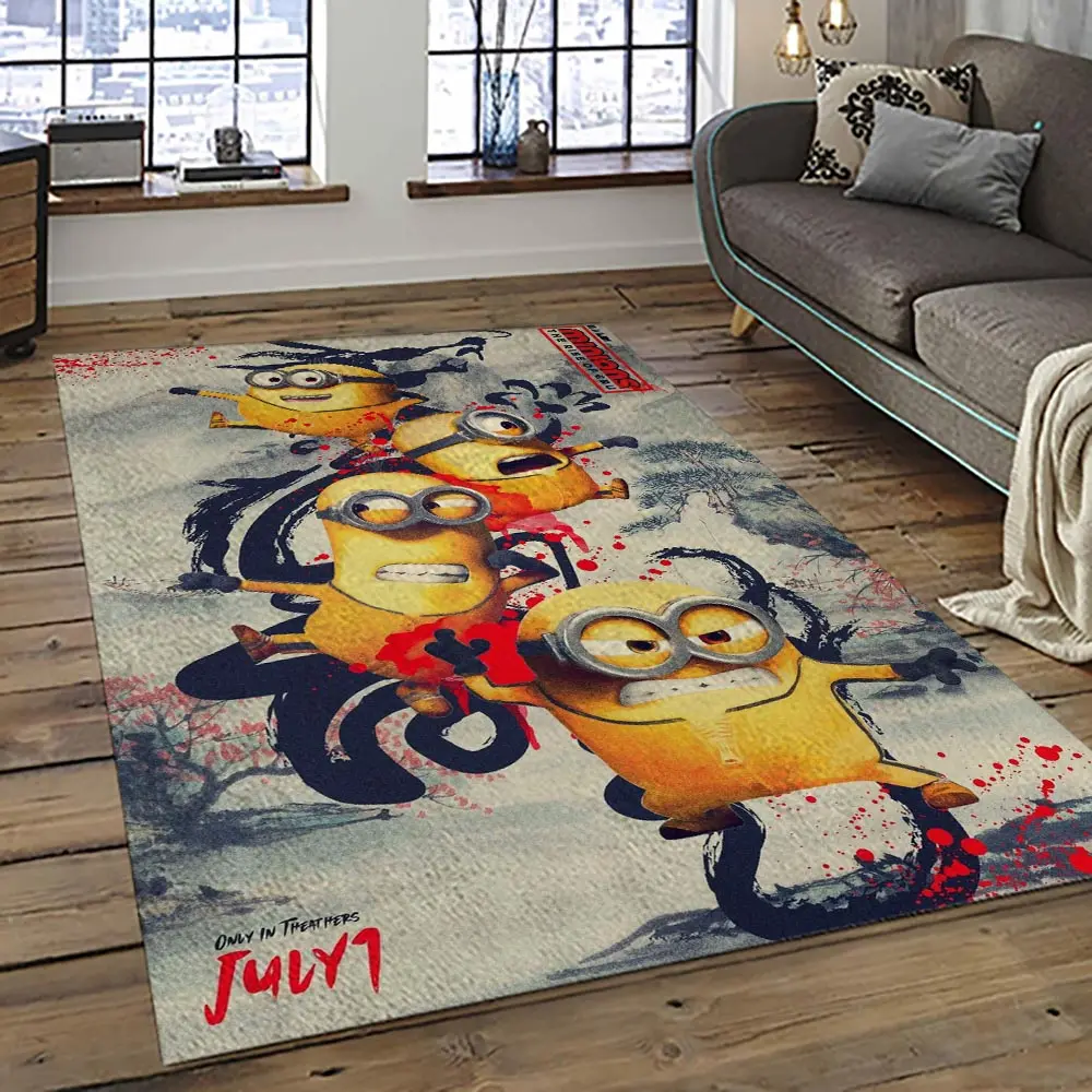 Despicable Me Film Movie Minion Characters Area Rug Home Decor Halloween Gift Best Present For Friends DMM44
