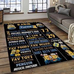 Despicable Me Film Movie Minion Characters Area Rug Home Decor Halloween Gift Best Present For Friends DMM55