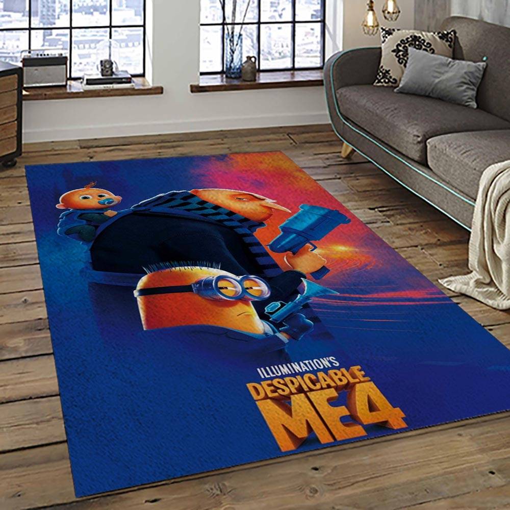 Despicable Me Film Movie Minion Characters Area Rug Home Decor Halloween Gift Best Present For Friends DMM62