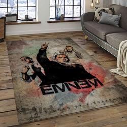 Eminem Legend Rapper Hiphop Music Rap Carpet Area Rug Home Decor Gift For Fans Gift For Friends EMM6