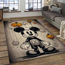 Halloween Style Pumpkin Autumn Retangle Carpet Area Rug Home Decor Halloween Gift HAL23