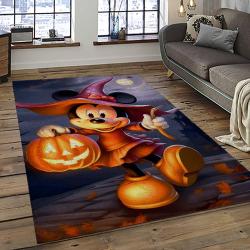 Halloween Style Pumpkin Autumn Retangle Carpet Area Rug Home Decor Halloween Gift HAL29