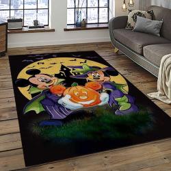 Halloween Style Pumpkin Autumn Retangle Carpet Area Rug Home Decor Halloween Gift HAL30